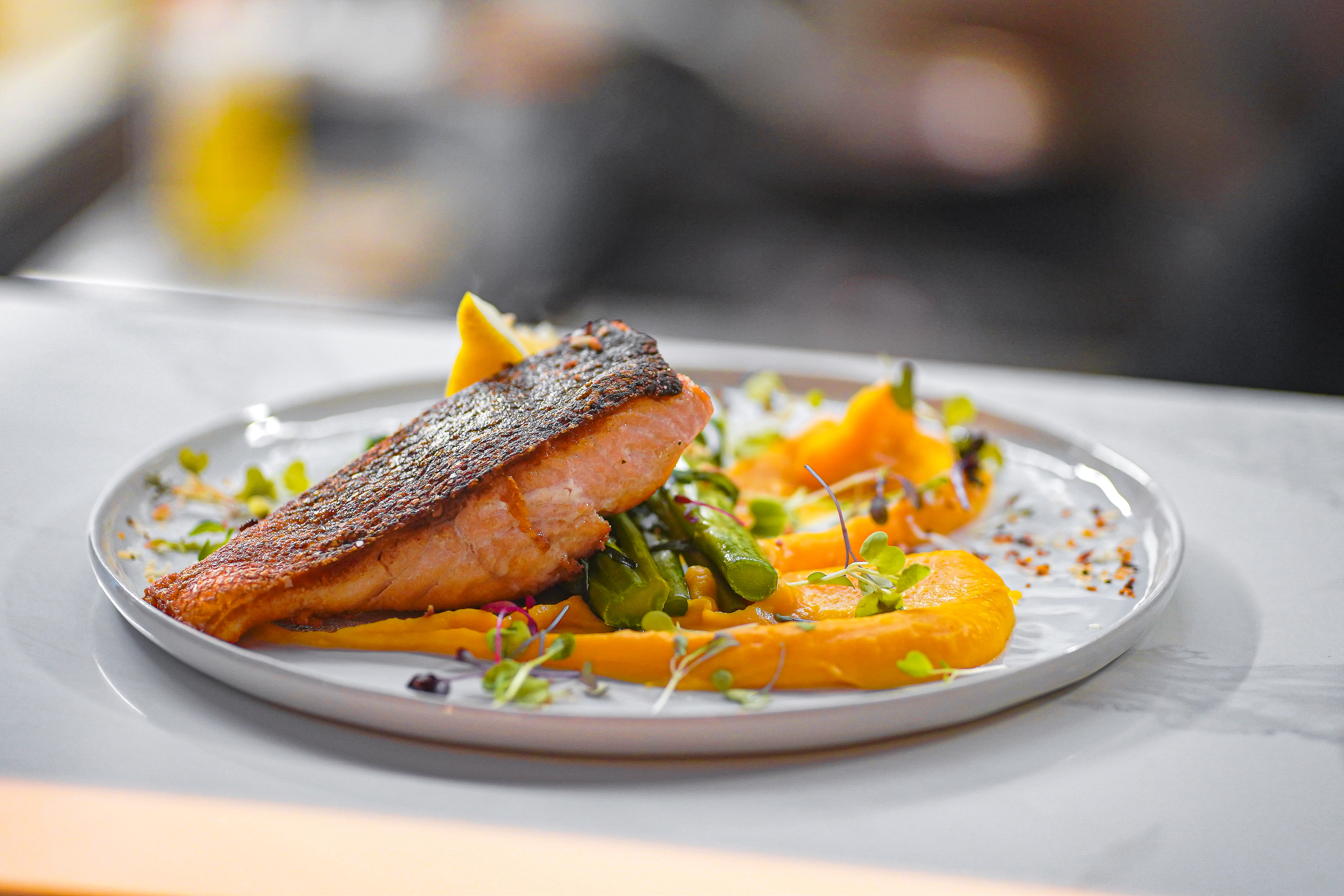 Salmon plate